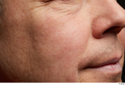 Face Mouth Nose Cheek Skin Man Chubby Wrinkles Studio photo references